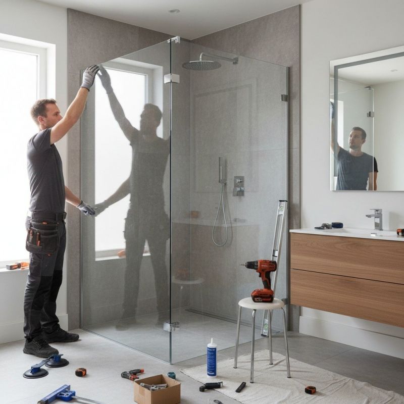 Glass Shower Door Installation in Longmont, CO